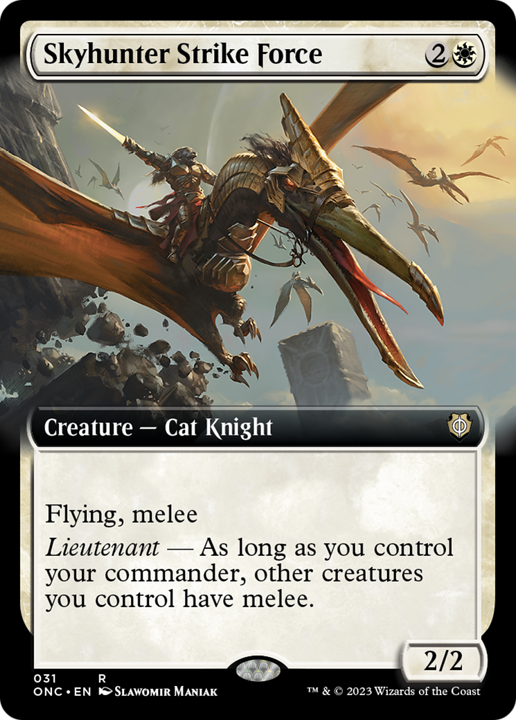 Skyhunter Strike Force (Extended Art) [Phyrexia: All Will Be One Commander] - Evolution TCG