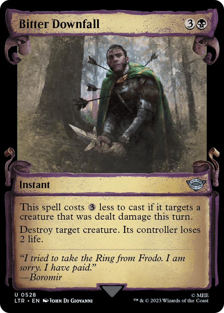 Bitter Downfall [The Lord of the Rings: Tales of Middle-Earth Showcase Scrolls] - Evolution TCG