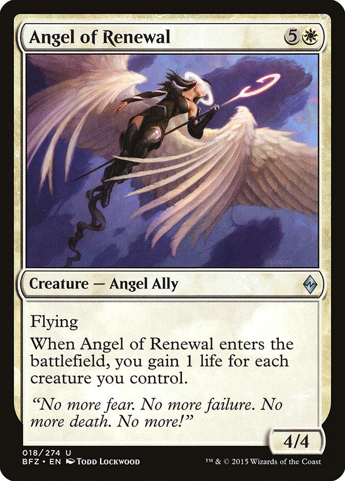 Angel of Renewal [Battle for Zendikar] - Evolution TCG