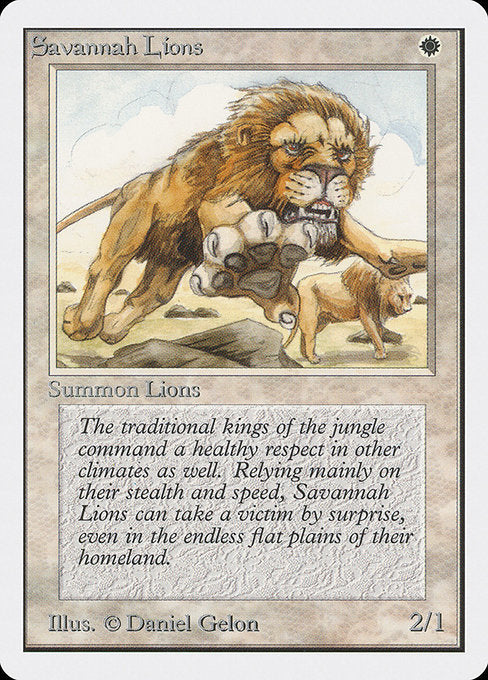 Savannah Lions [Unlimited Edition] - Evolution TCG