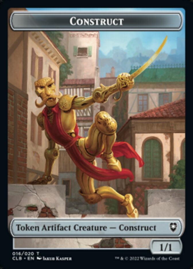 Treasure // Construct Double-sided Token [Commander Legends: Battle for Baldur's Gate Tokens] - Evolution TCG
