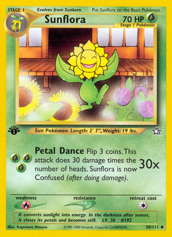 Sunflora (50/111) [Neo Genesis 1st Edition] - Evolution TCG