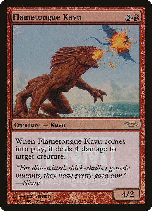 Flametongue Kavu [Friday Night Magic 2005] - Evolution TCG