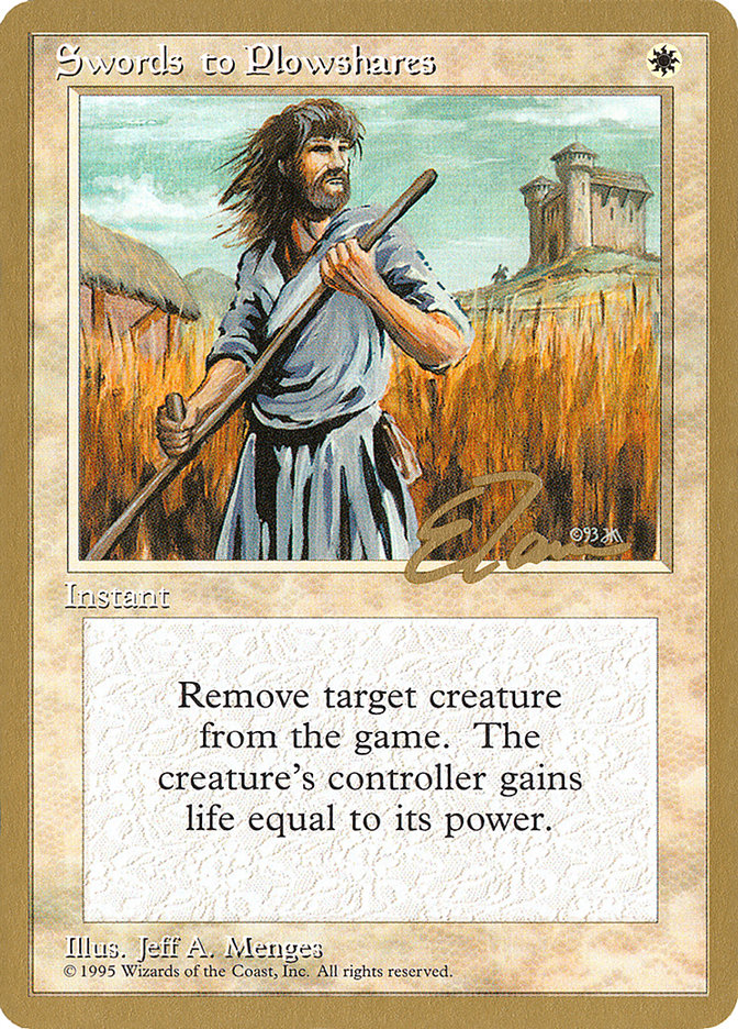 Swords to Plowshares (Eric Tam) [Pro Tour Collector Set] - Evolution TCG