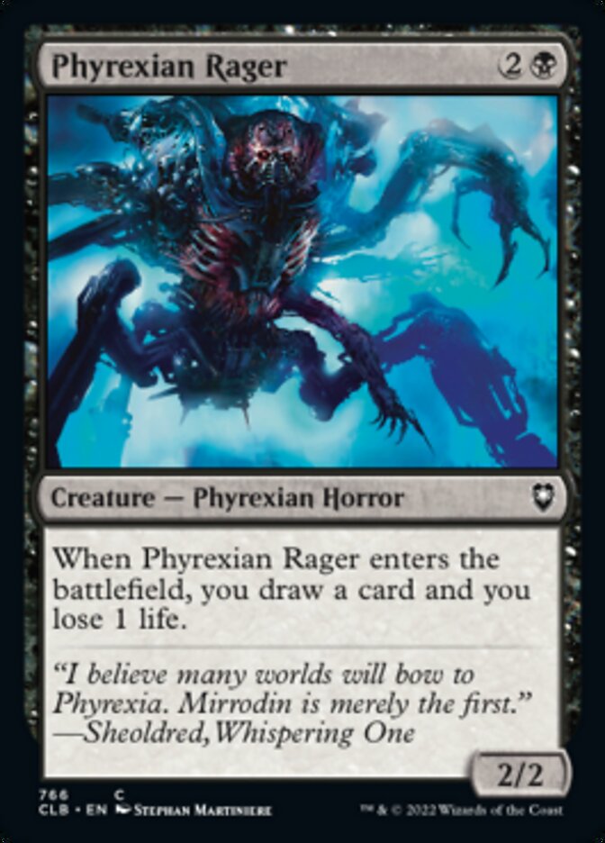 Phyrexian Rager [Commander Legends: Battle for Baldur's Gate] - Evolution TCG