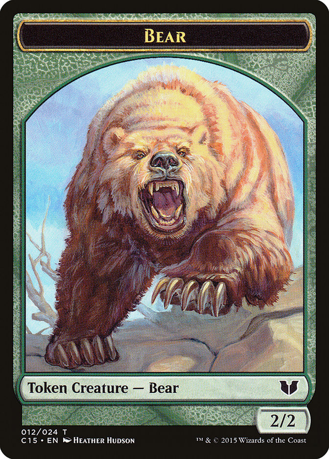 Bear // Spider Double-Sided Token [Commander 2015 Tokens] - Evolution TCG