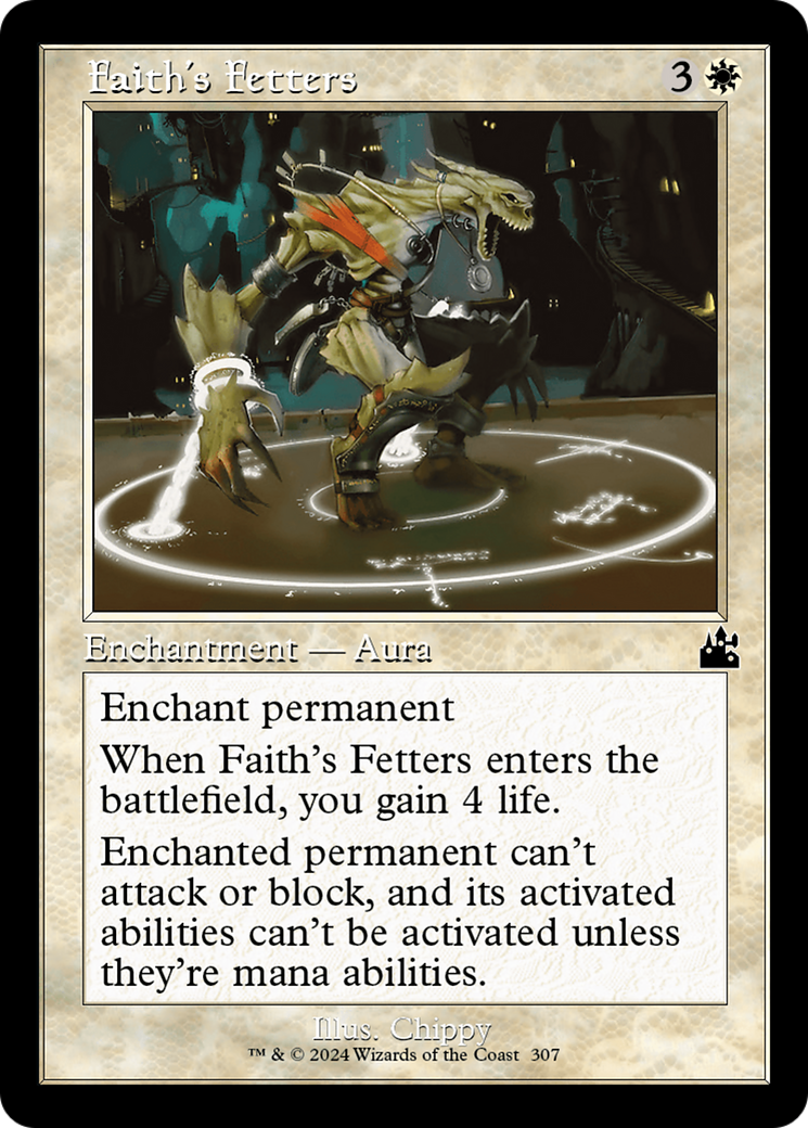 Faith's Fetters (Retro Frame) [Ravnica Remastered] - Evolution TCG