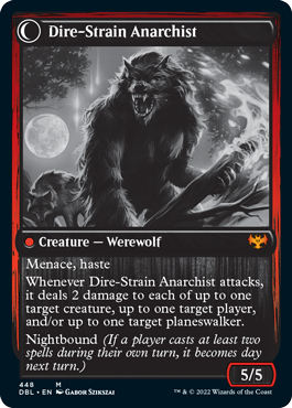 Volatile Arsonist // Dire-Strain Anarchist [Innistrad: Double Feature] - Evolution TCG