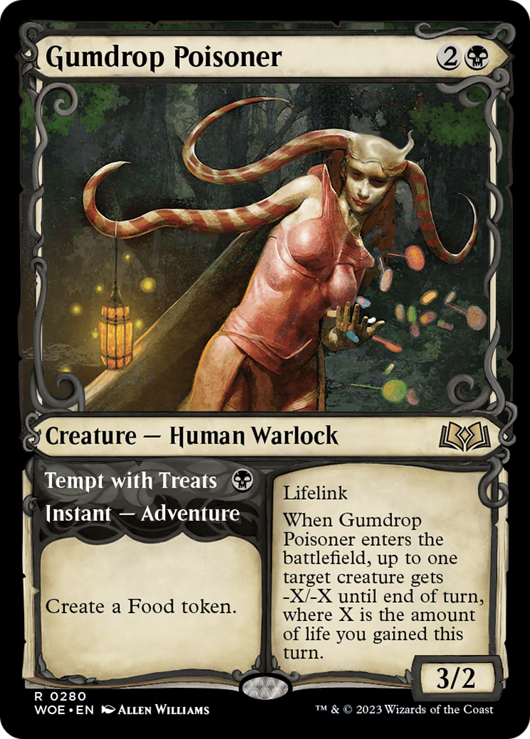 Gumdrop Poisoner // Tempt with Treats (Showcase) [Wilds of Eldraine] - Evolution TCG