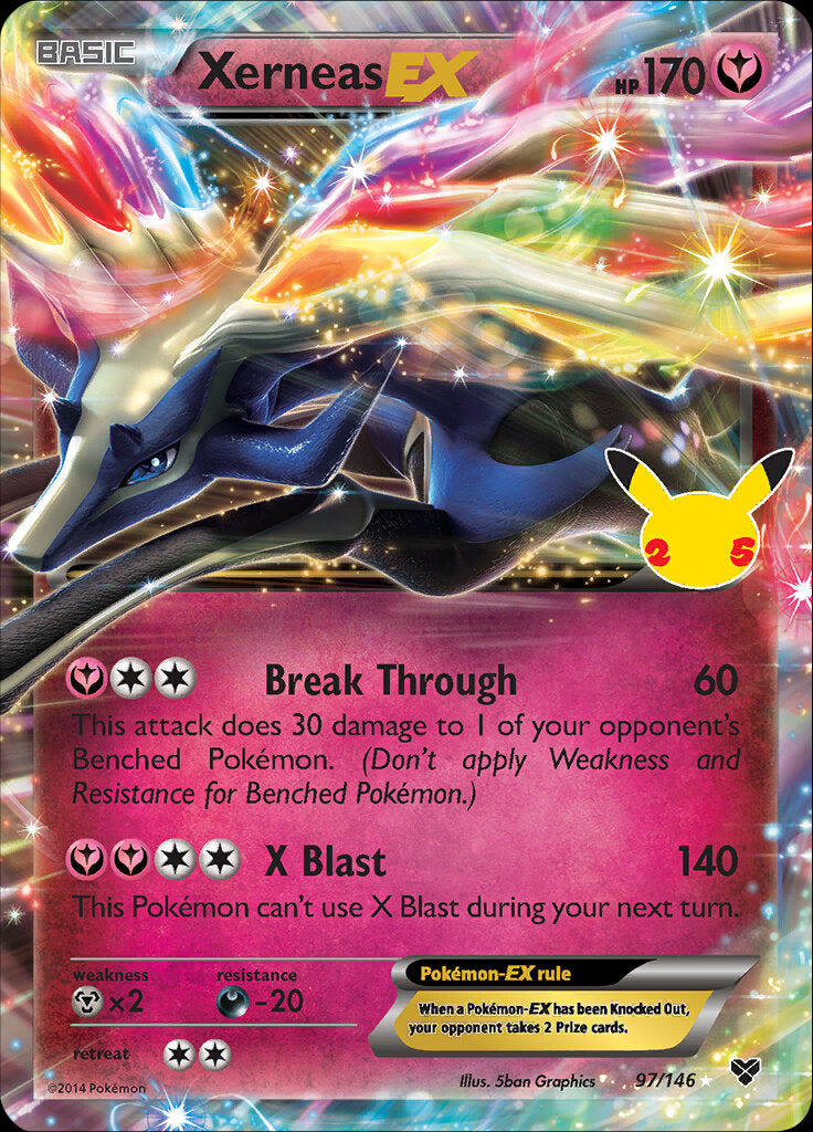 Xerneas EX (97/146) [Celebrations: 25th Anniversary - Classic Collection] - Evolution TCG