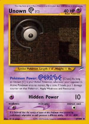 Unown [C] (57/105) [Neo Destiny Unlimited] - Evolution TCG