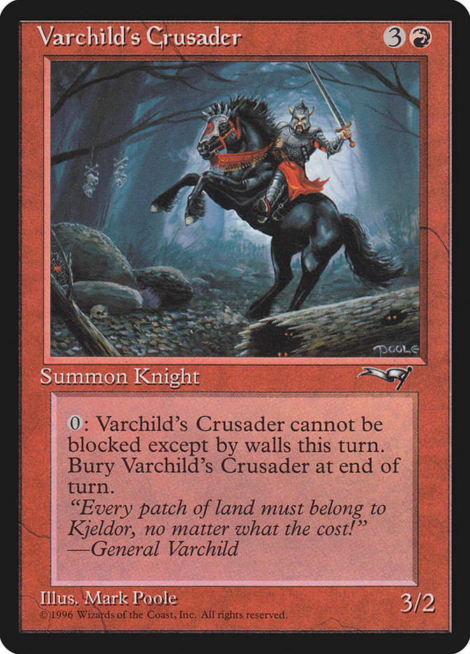 Varchild's Crusader (Black Horse) [Alliances] - Evolution TCG