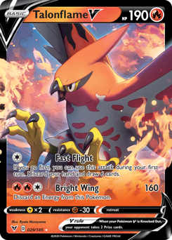 Talonflame V (029/185) [Sword & Shield: Vivid Voltage] - Evolution TCG