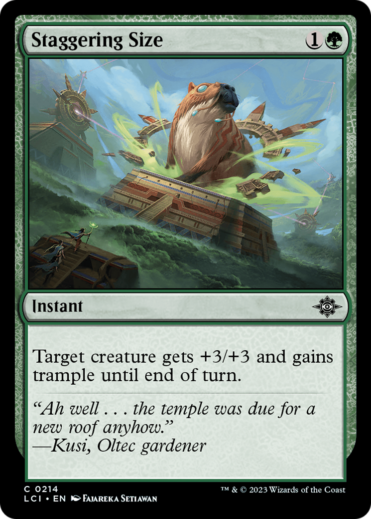 Staggering Size [The Lost Caverns of Ixalan] - Evolution TCG