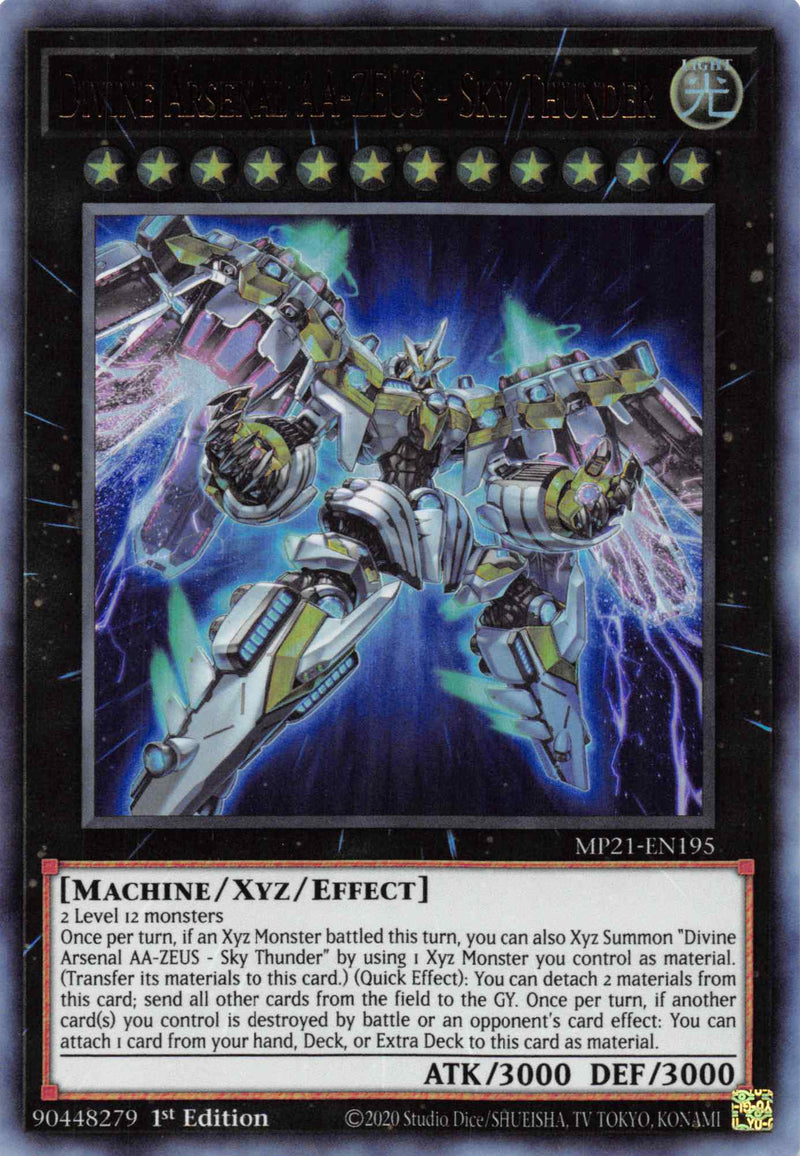 Divine Arsenal AA-ZEUS - Sky Thunder [MP21-EN195] Ultra Rare - Evolution TCG