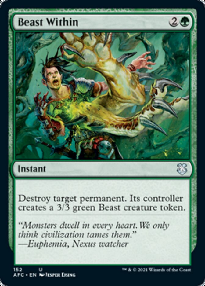 Beast Within [Dungeons & Dragons: Adventures in the Forgotten Realms Commander] - Evolution TCG