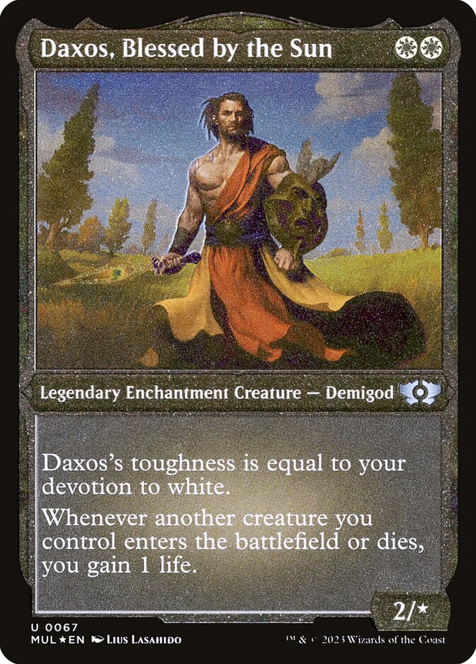 Daxos, Blessed by the Sun (Foil Etched) [Multiverse Legends] - Evolution TCG