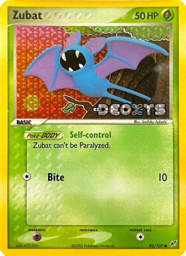 Zubat (83/107) (Stamped) [EX: Deoxys] - Evolution TCG