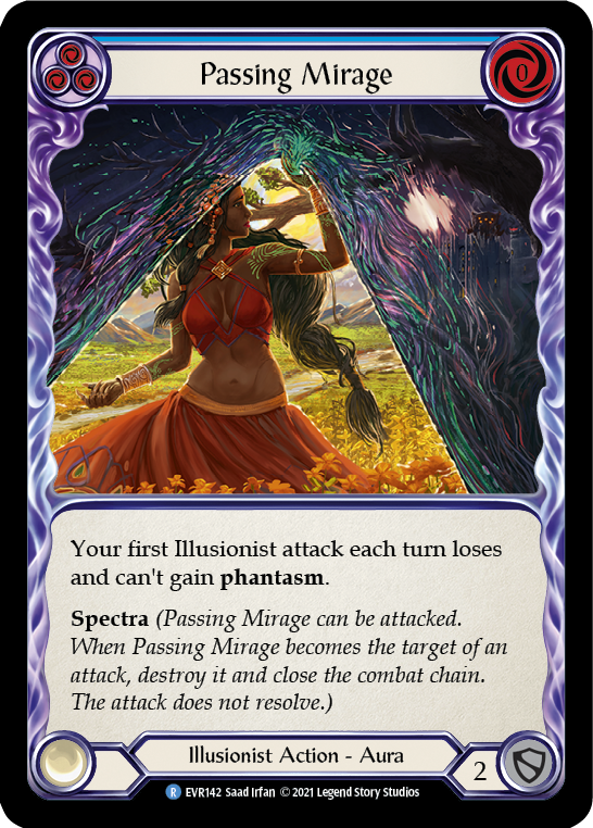 Passing Mirage (Blue) [EVR142] (Everfest)  1st Edition Normal - Evolution TCG