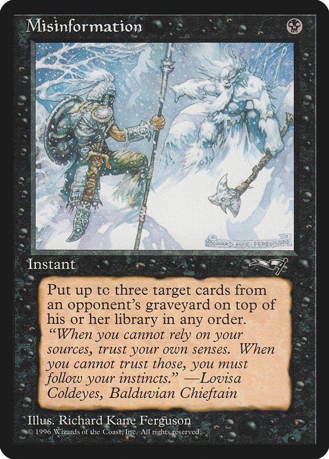 Misinformation [Alliances] - Evolution TCG