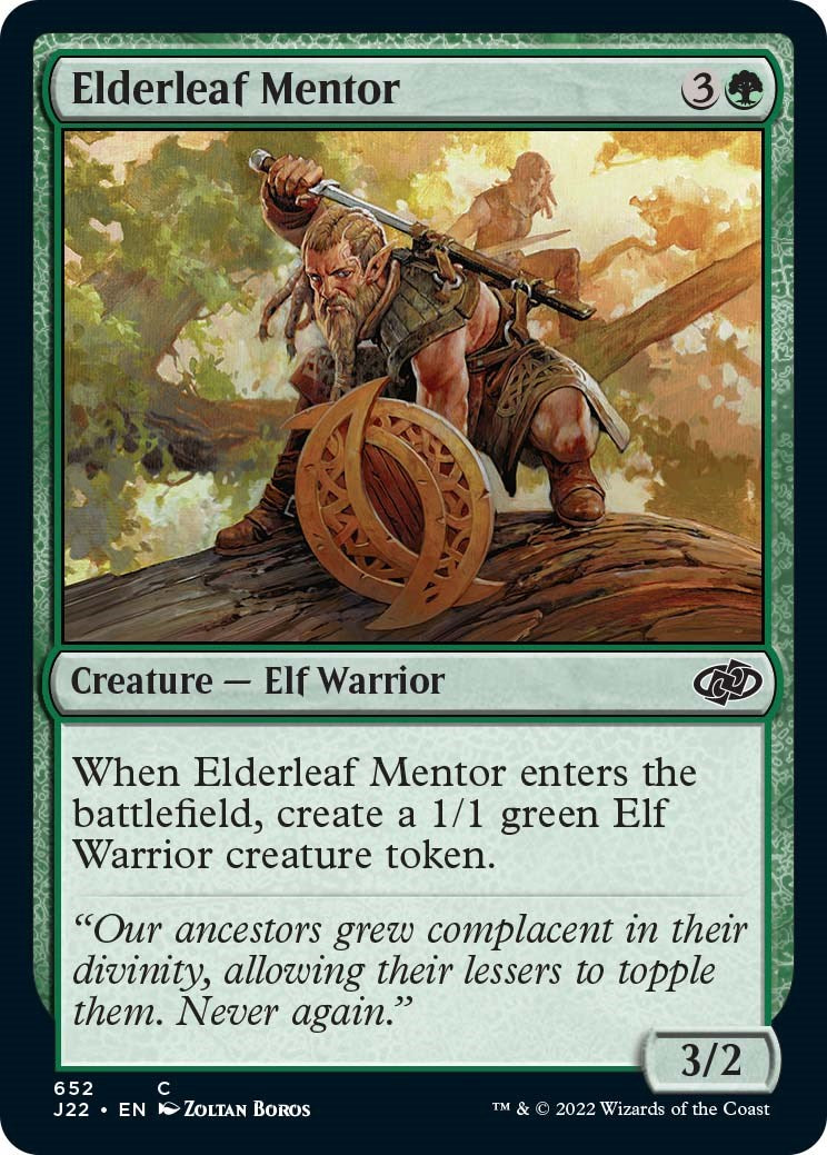 Elderleaf Mentor [Jumpstart 2022] - Evolution TCG