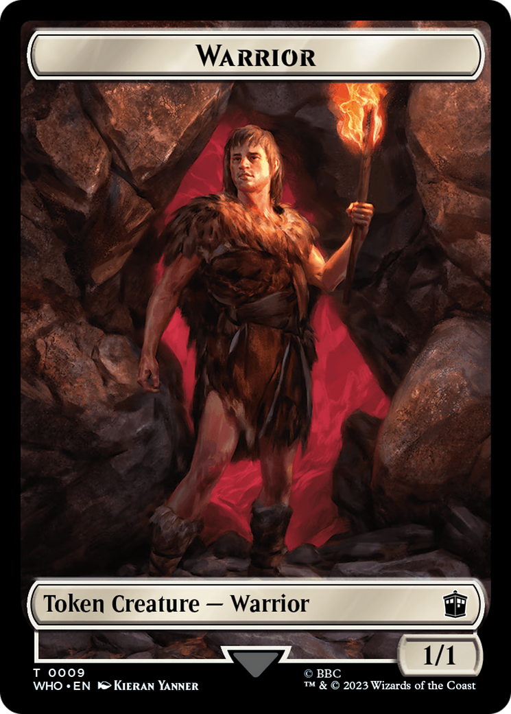 Warrior // Mark of the Rani Double-Sided Token [Doctor Who Tokens] - Evolution TCG