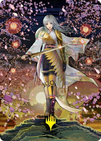 The Wandering Emperor 2 Art Card (Gold-Stamped Signature) [Kamigawa: Neon Dynasty Art Series] - Evolution TCG