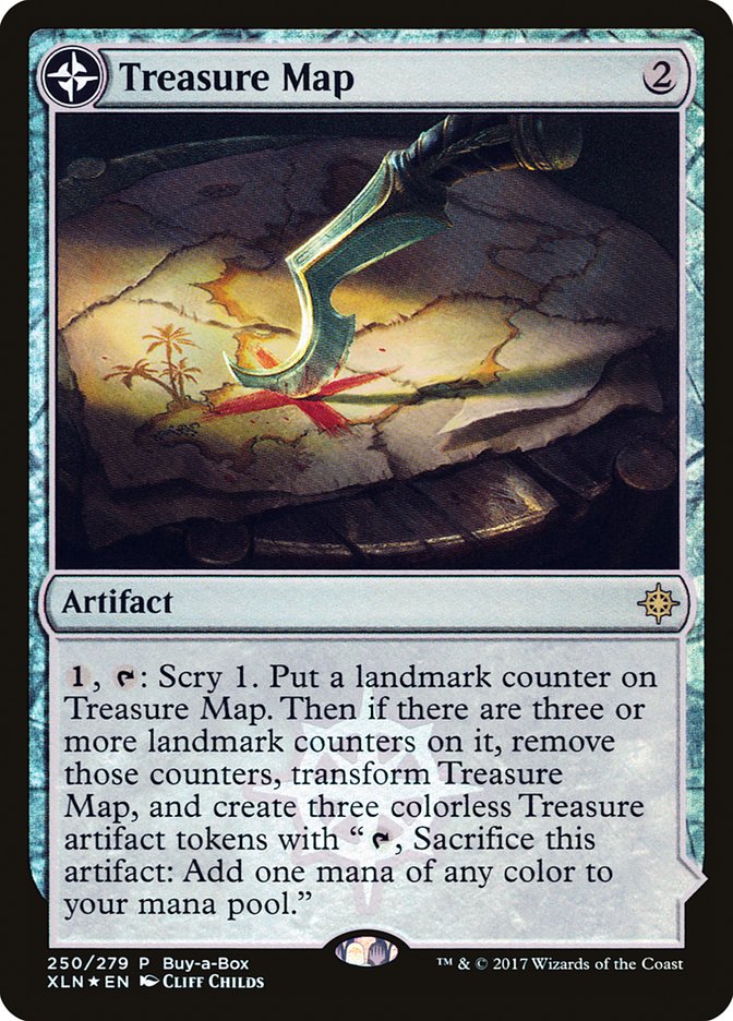 Treasure Map // Treasure Cove (Buy-A-Box) [Ixalan Treasure Chest] - Evolution TCG