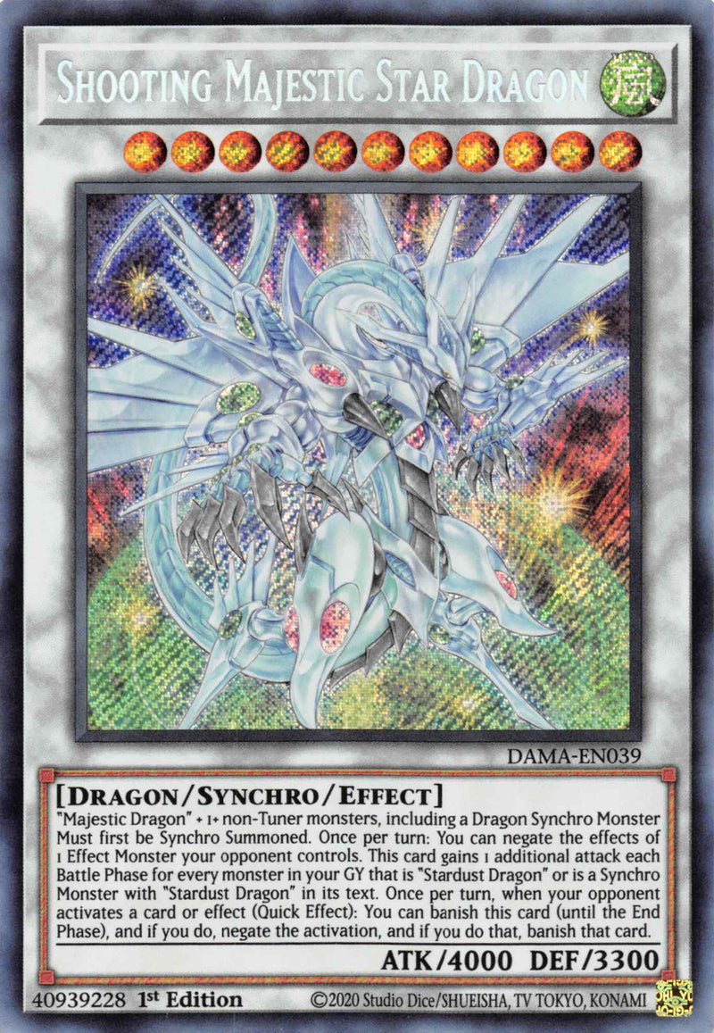 Shooting Majestic Star Dragon [DAMA-EN039] Secret Rare - Evolution TCG