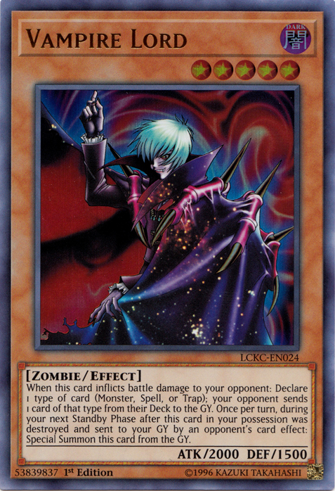 Vampire Lord [LCKC-EN024] Ultra Rare - Evolution TCG