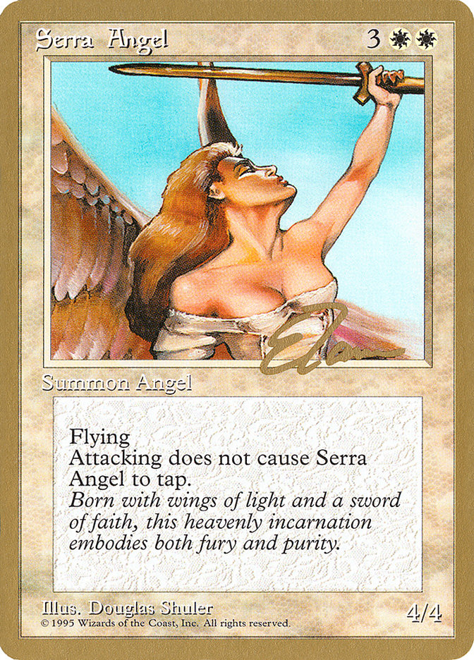 Serra Angel (Eric Tam) [Pro Tour Collector Set] - Evolution TCG