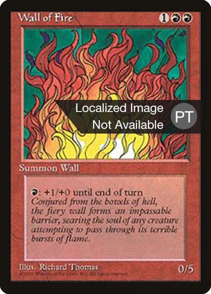 Wall of Fire [Fourth Edition (Foreign Black Border)] - Evolution TCG