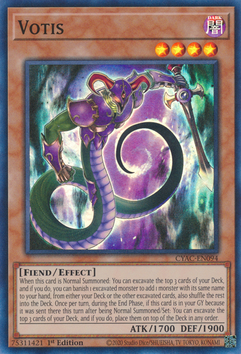 Votis [CYAC-EN094] Super Rare - Evolution TCG