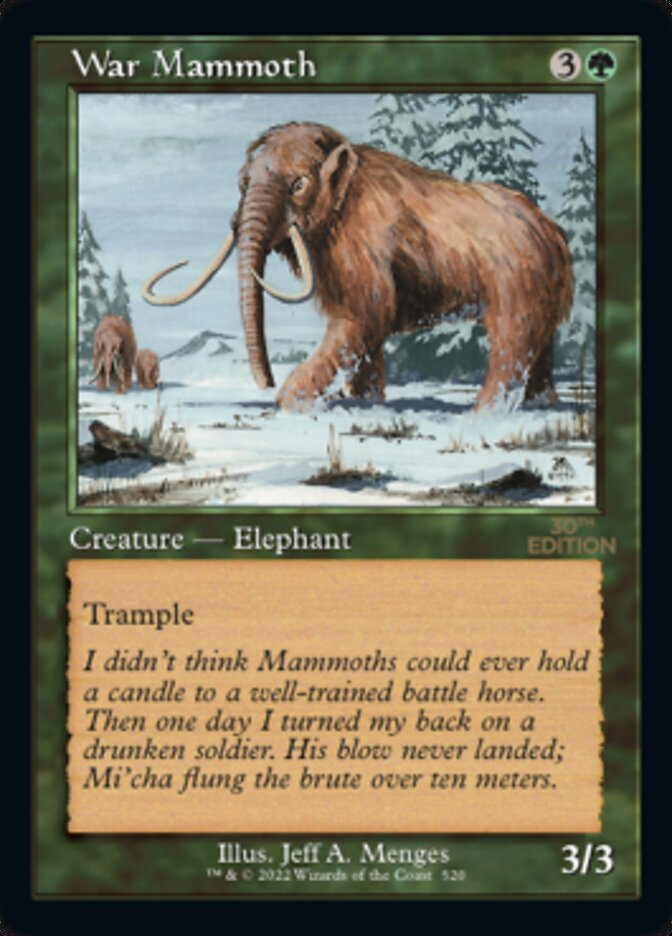 War Mammoth (Retro) [30th Anniversary Edition] - Evolution TCG