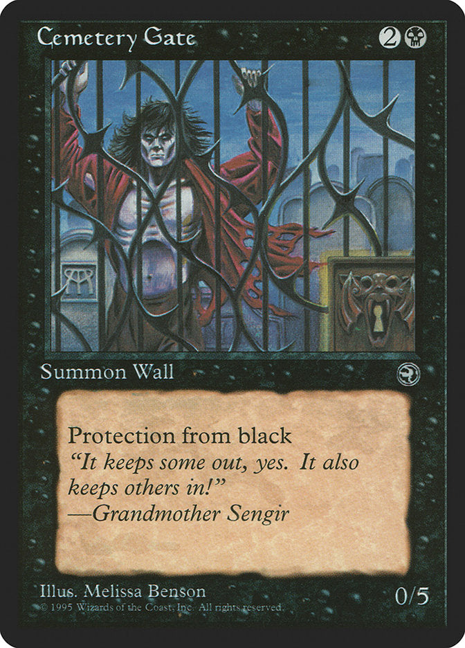 Cemetery Gate (Grandmother Sengir Flavor Text) [Homelands] - Evolution TCG | Evolution TCG