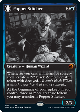 Poppet Stitcher // Poppet Factory [Innistrad: Double Feature] - Evolution TCG