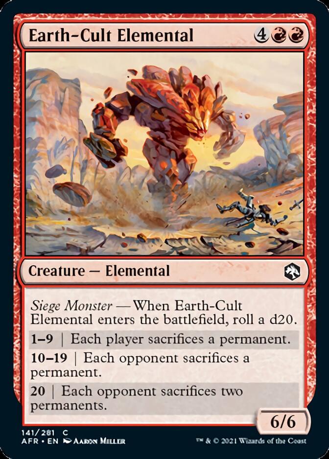 Earth-Cult Elemental [Dungeons & Dragons: Adventures in the Forgotten Realms] - Evolution TCG