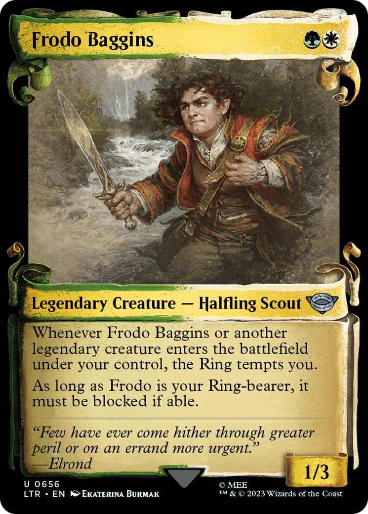 Frodo Baggins [The Lord of the Rings: Tales of Middle-Earth Showcase Scrolls] - Evolution TCG