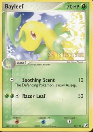Bayleef (35/115) (Prerelease Promo) [Nintendo: Black Star Promos] - Evolution TCG