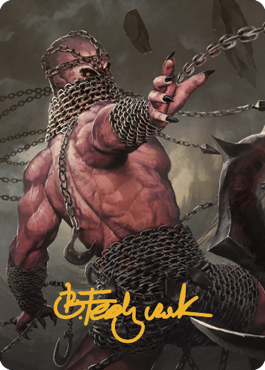 Chain Devil Art Card (Gold-Stamped Signature) [Commander Legends: Battle for Baldur's Gate Art Series] - Evolution TCG