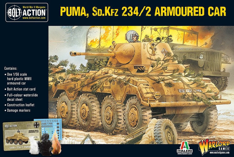Bolt Action SD.KFZ 234/2 Puma WWII German Armoured Car - Evolution TCG