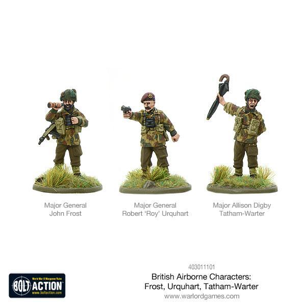 Bolt Action: British Airborne Characters - Frost, Urquhart, and Tate - Evolution TCG