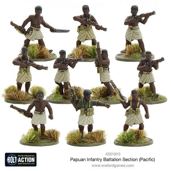 Bolt Action: Papuan Infantry Battalion Section - Evolution TCG