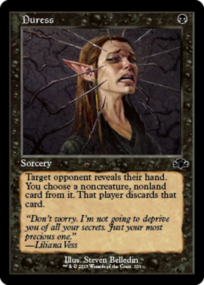 Duress (Retro) [Dominaria Remastered] - Evolution TCG