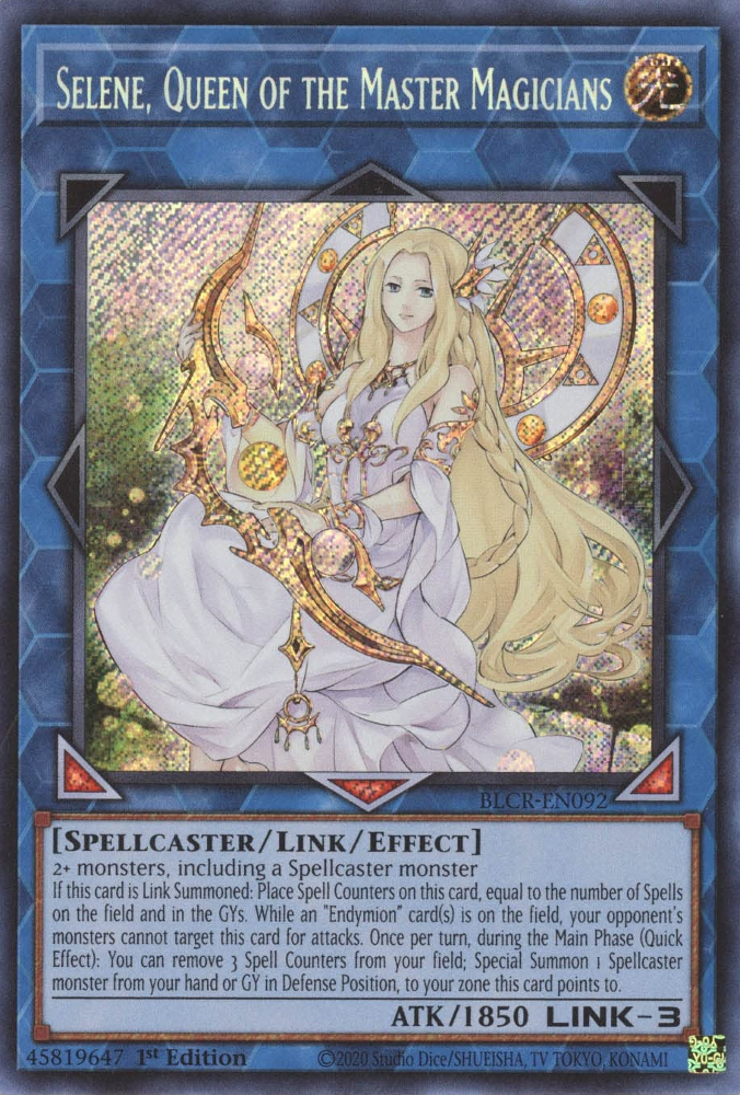 Selene, Queen of the Master Magicians [BLCR-EN092] Secret Rare - Evolution TCG