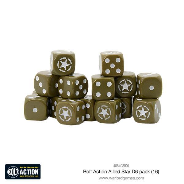 Bolt Action: Allied Star D6 Pack (16) - Evolution TCG