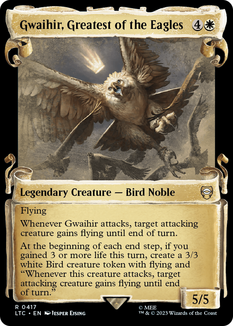 Gwaihir, Greatest of the Eagles [The Lord of the Rings: Tales of Middle-Earth Commander Showcase Scrolls] - Evolution TCG