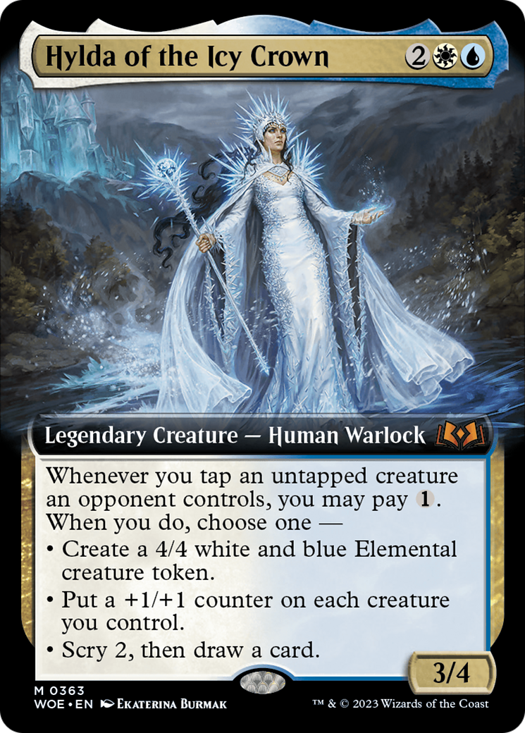 Hylda of the Icy Crown (Extended Art) [Wilds of Eldraine] - Evolution TCG