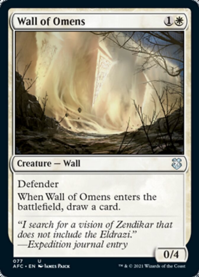 Wall of Omens [Dungeons & Dragons: Adventures in the Forgotten Realms Commander] - Evolution TCG