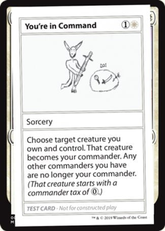 You're in Command (2021 Edition) [Mystery Booster Playtest Cards] - Evolution TCG